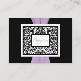 Black White Lavender Damask Enclosure Kaart