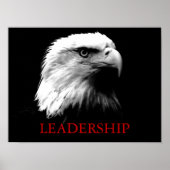 Black White Leadership Eagle Eyes Poster (Voorkant)