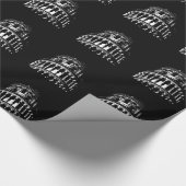 Black White Leaning Tower van Pisa Italië Cadeaupapier (Hoek)