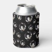 Black White Lemurs Stubby Koelbox Holder Blikjeskoeler (Blikje Voorkant)