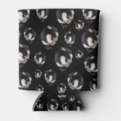 Black White Lemurs Stubby Koelbox Holder Blikjeskoeler (Voorkant)