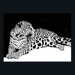 Black White Leopard Poster Pop Art Wild Animal<br><div class="desc">Gezicht op Posters Prints van luipaard - Motivatie moed / vertrouwenwekkende Pop Art Leopard Head / Portrait Digital Animal Artwork - Leopard Eyes Pop Art Afbeelding</div>