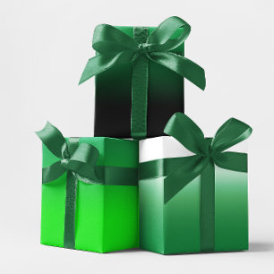 Black White Limoen en Kelly Green Ombre Mix Inpakpapier Vel