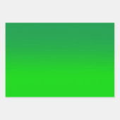 Black White Limoen en Kelly Green Ombre Mix Inpakpapier Vel (Voorkant)