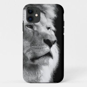 Black White Lion Case-Mate iPhone Case