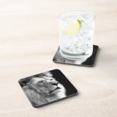 Black White Lion Drankjes Onderzetter (Rechterzijde)