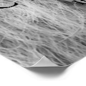 Black White Lion Eyes Challenge Inspirerend Poster (Hoek)