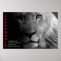 Black White Lion Eyes Motivatie leiderschap