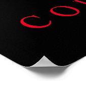 Black White Lion Inspirerend Courage Poster (Hoek)