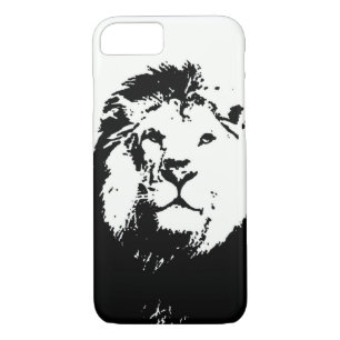 Black & White Lion iPhone 7 Hoesje