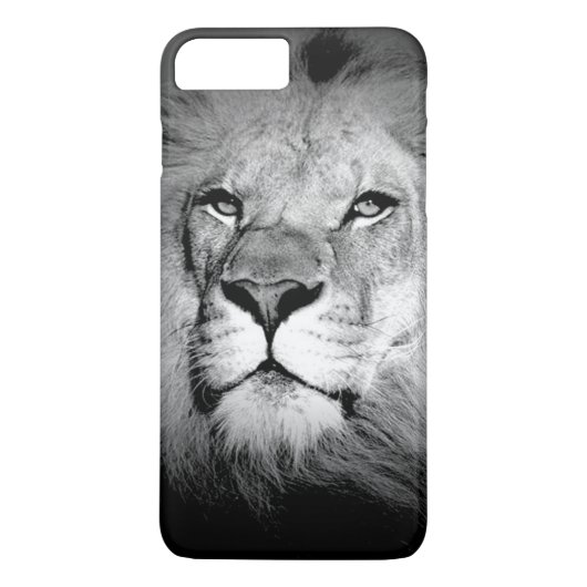 Black & White Lion iPhone 7 Plus Hoesje (Achterkant)