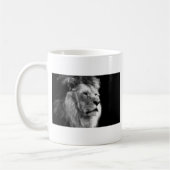 Black White Lion Koffiemok (Links)