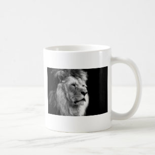 Black White Lion Koffiemok