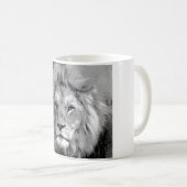 Black White Lion Koffiemok (Voorkant rechts)