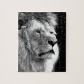 Black White Lion Legpuzzel (Verticaal)