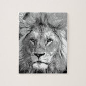 Black White Lion Legpuzzel (Verticaal)