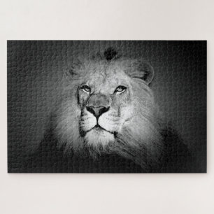 Black White Lion Motivatie leiderschap Legpuzzel