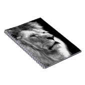 Black White Lion Notitieboek (Rechterzijde)