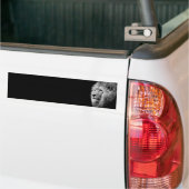 Black White Lion Portret - Dierfotografie Bumpersticker (Op Truck)