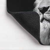 Black White Lion Portret - Dierfotografie Muismat (Hoek)