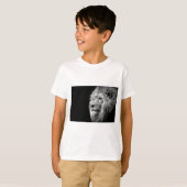 Black White Lion Portret - Dierfotografie T-shirt (Voorkant volledig)