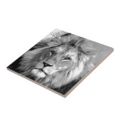 Black White Lion Tegeltje (Zijkant)