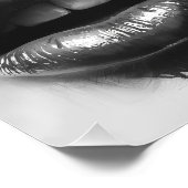 Black & White Lips Collage Glossy Poster (Hoek)