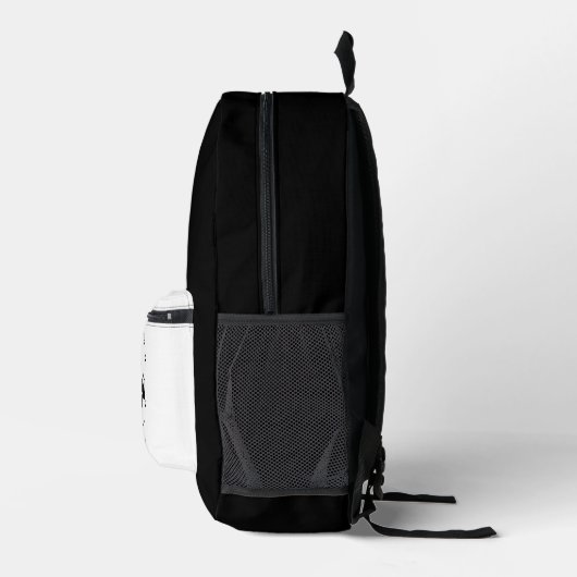 Black White Logo Branding Promotionele zaken Bedrukte Rugzak (Rechts)