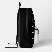 Black White Logo Branding Promotionele zaken Bedrukte Rugzak (Links)