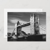 Black & White London Tower Bridge Briefkaart (Voorkant / Achterkant)