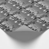 Black White London Tower Bridge Cadeaupapier (Hoek)