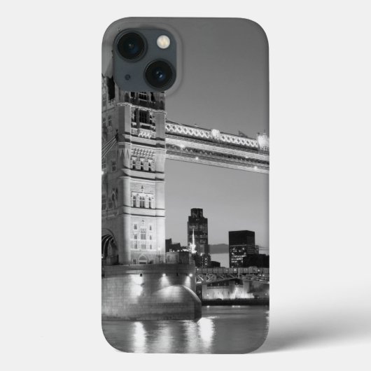 Black White London Tower Bridge Case-Mate iPhone Case (Achterkant)