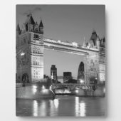 Black White London Tower Bridge Fotoplaat (Voorkant)