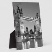 Black White London Tower Bridge Fotoplaat (Zijkant)