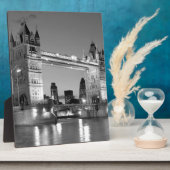 Black White London Tower Bridge Fotoplaat (Zijkant)