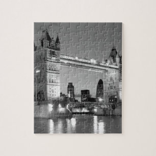 Black White London Tower Bridge Legpuzzel