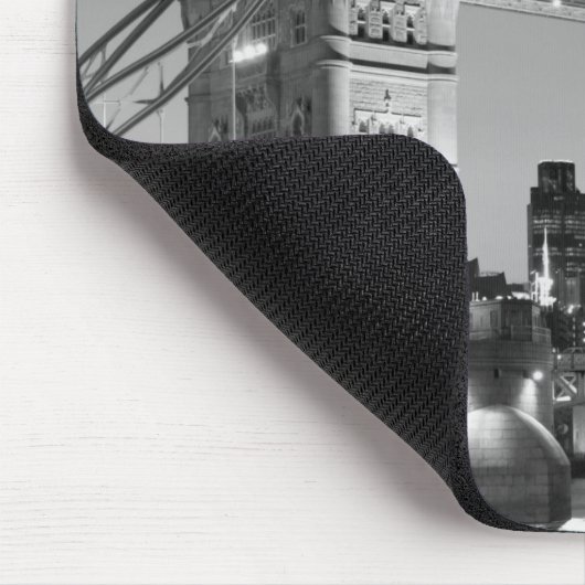 Black White London Tower Bridge Muismat (Hoek)