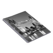 Black White London Tower Bridge Notitieboek (Rechterzijde)