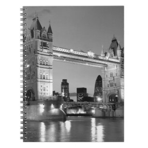 Black White London Tower Bridge Notitieboek