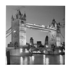 Black White London Tower Bridge Tegeltje