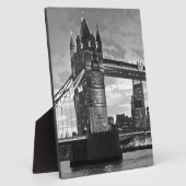 Black White London Tower Bridge Verenigd Koninkrij Fotoplaat (Zijkant)