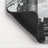 Black White London Tower Bridge Verenigd Koninkrij Muismat (Hoek)