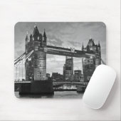 Black White London Tower Bridge Verenigd Koninkrij Muismat (Met muis)