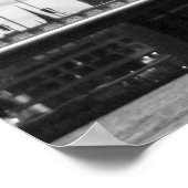 Black White London Tower Bridge Verenigd Koninkrij Poster (Hoek)