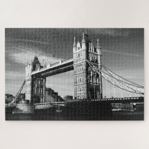Black White LondonTower Bridge Art Travel Legpuzzel