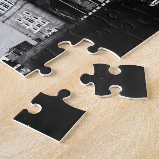 Black White LondonTower Bridge Art Travel Legpuzzel (Zijkant)
