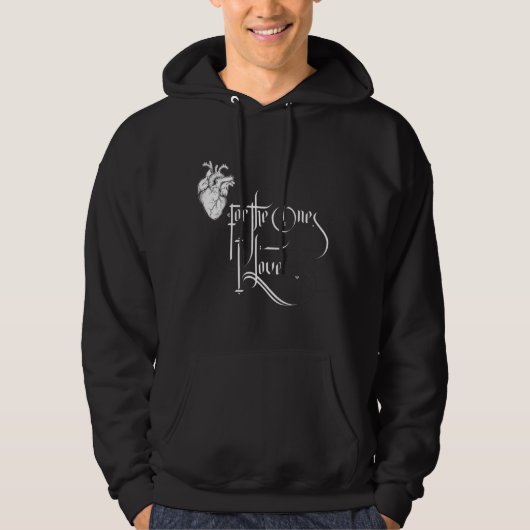 Black & White Love Hoodie (Voorkant)