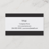 Black White Love Inspirerend Quote Visitekaartje (Achterkant)