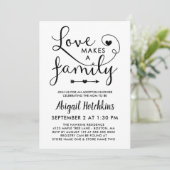 Black White Love maakt een serie adoptieschower Kaart (Staand voorkant)