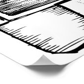 Black, White Love oldies muziekPoster Poster (Hoek)